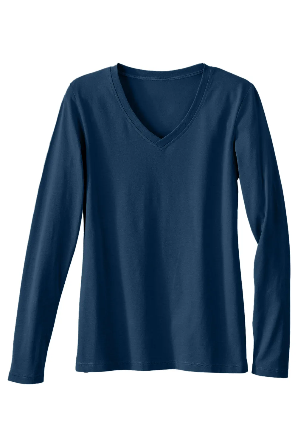 Women's Organic Long Sleeve V-Neck T-Shirt