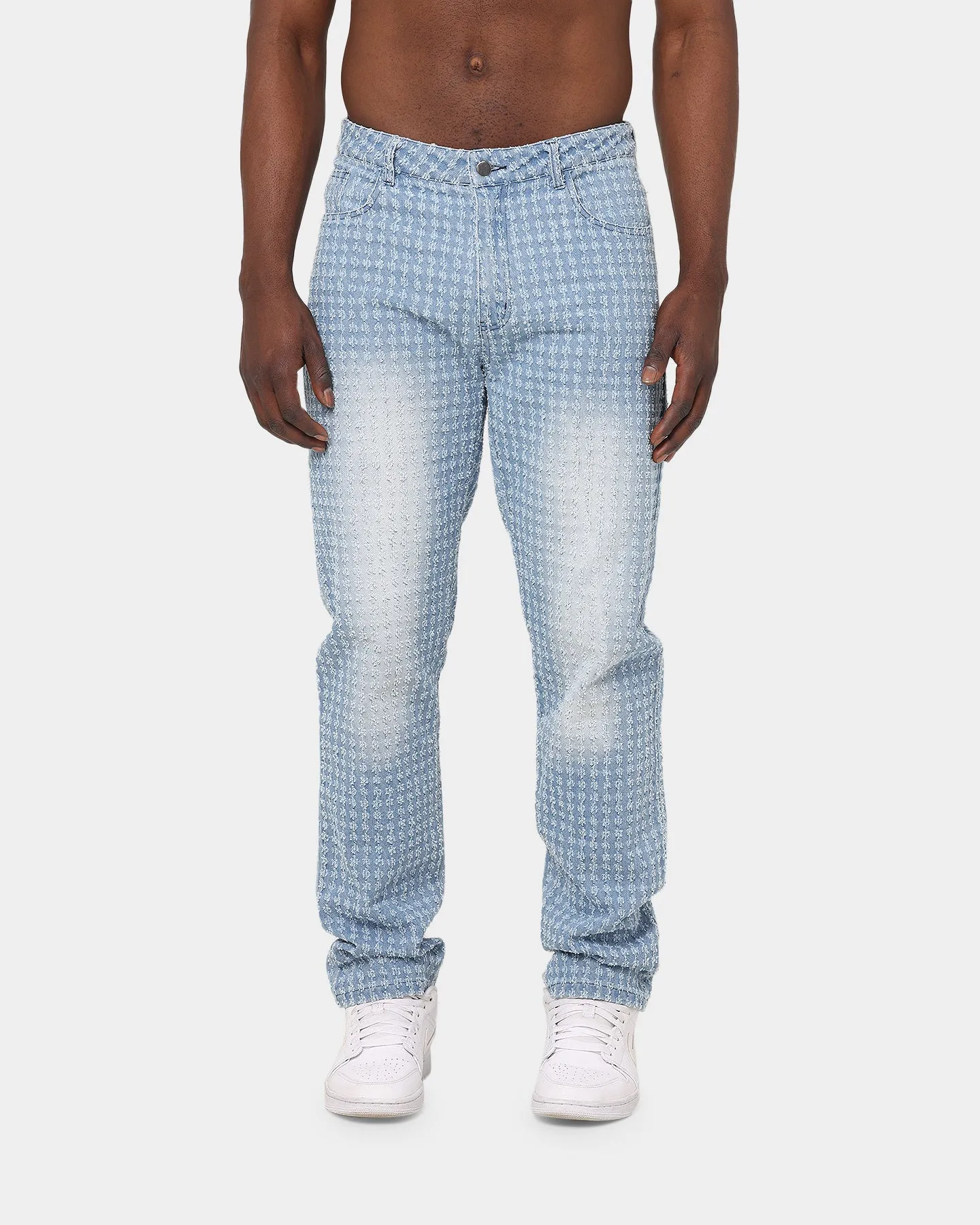 XXIII Callen Jacquard Baggy Jeans Blue