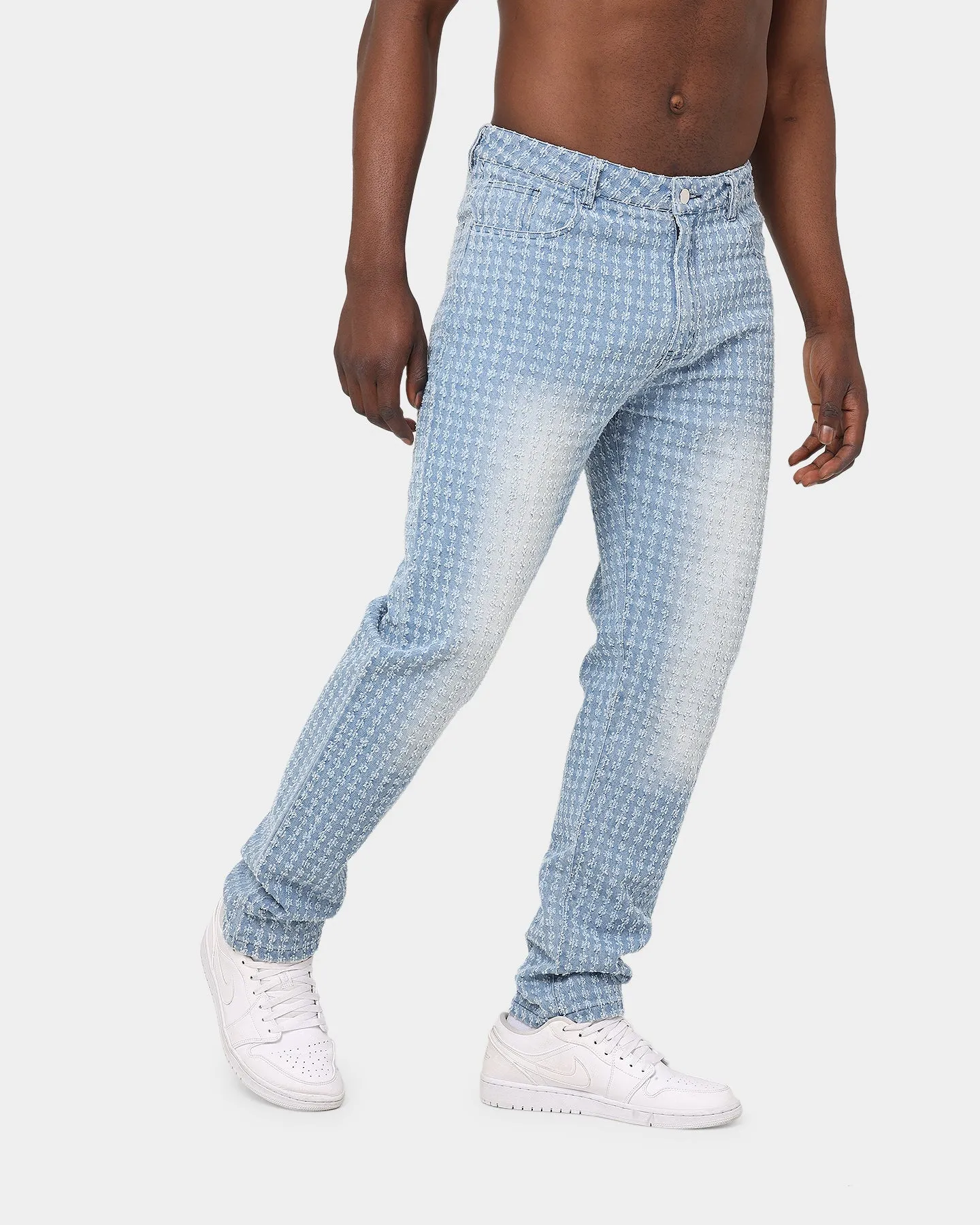 XXIII Callen Jacquard Baggy Jeans Blue